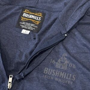 BRAND NEW Bushmills Whiskey brand t-shirt hoodie zip up